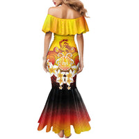 Tahiti Heiva Festival Mermaid Dress Tahitian Vahine Plumeria Flowers