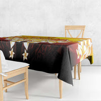 Tahiti Heiva Festival Tablecloth Tahitian Vahine Plumeria Flowers