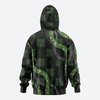 Hawaiian Quilt Hoodie Pele Hair Hinahina Lei Black Version LT05 - Polynesian Pride