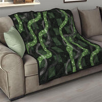 Hawaiian Quilt Quilt Pele Hair Hinahina Lei Black Version LT05 - Polynesian Pride
