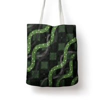 Hawaiian Quilt Tote Bag Pele Hair Hinahina Lei Black Version