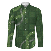 Hawaiian Quilt Family Matching Tank Maxi Dress and Hawaiian Shirt Pele Hair Hinahina Lei Green Version LT05 Daughter's Dress Green - Polynesian Pride