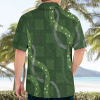 Hawaiian Quilt Hawaiian Shirt Pele Hair Hinahina Lei Green Version LT05 - Polynesian Pride