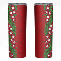 Tonga Language Week Skinny Tumbler Heilala Floral Red