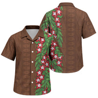 Tonga Language Week Family Matching Mermaid Dress and Hawaiian Shirt Heilala Floral Brown LT05 Son's Shirt Brown - Polynesian Pride