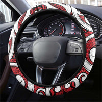 New Zealand Red Maori Koru Simple Style Steering Wheel Cover LT05 - Polynesian Pride