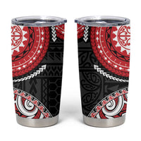 New Zealand Red Maori Koru Simple Style Tumbler Cup LT05 Red - Polynesian Pride