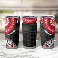 New Zealand Red Maori Koru Simple Style Tumbler Cup LT05 - Polynesian Pride