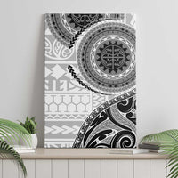 New Zealand White Maori Koru Simple Style Canvas Wall Art