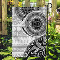 New Zealand White Maori Koru Simple Style Garden Flag LT05 Garden Flag White - Polynesian Pride