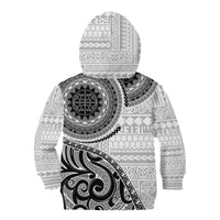 New Zealand White Maori Koru Simple Style Kid Hoodie