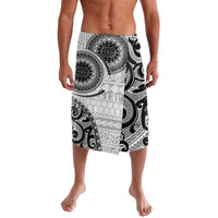 New Zealand White Maori Koru Simple Style Lavalava LT05 White - Polynesian Pride
