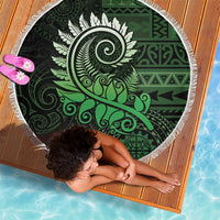 New Zealand Maori Koru Fern Beach Blanket Spiral Polynesian Style Green LT05 - Polynesian Pride