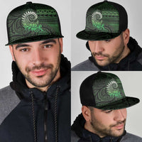 New Zealand Maori Koru Fern Mesh Trucker Cap Spiral Polynesian Style Green LT05 - Polynesian Pride