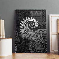 New Zealand Maori Koru Fern Canvas Wall Art Spiral Polynesian Style Gray LT05 - Polynesian Pride