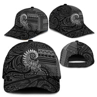 New Zealand Maori Koru Fern Classic Cap Spiral Polynesian Style Gray - Polynesian Pride