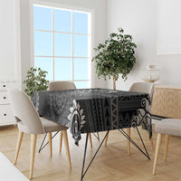 New Zealand Maori Koru Fern Tablecloth Spiral Polynesian Style Gray LT05 - Polynesian Pride