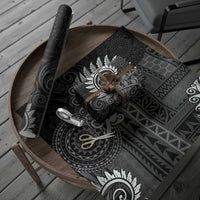 New Zealand Maori Koru Fern Wrapping Paper Spiral Polynesian Style Gray - Polynesian Pride