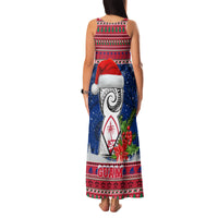 Guam Christmas Family Matching Tank Maxi Dress and Hawaiian Shirt Guaman Seal Poinsettia Felis Pasgua LT05 - Polynesian Pride