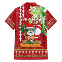 Personalised Hawaii Christmas Family Matching Puletasi and Hawaiian Shirt Funny Santa Claus Surf Mele Kalikimaka LT05 - Polynesian Pride