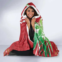 Hawaii Christmas Hooded Blanket Funny Santa Claus Surf Mele Kalikimaka LT05 - Polynesian Pride
