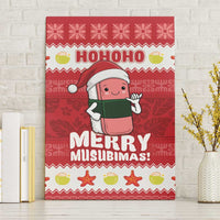 Hawaii Funny Christmas Canvas Wall Art Spam Musubi Santa LT05 Without Frame Red - Polynesian Pride