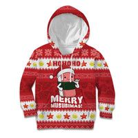 Hawaii Funny Christmas Kid Hoodie Spam Musubi Santa