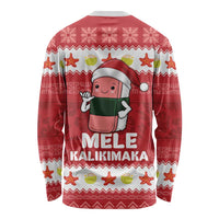 Hawaii Funny Christmas Long Sleeve Shirt Spam Musubi Santa