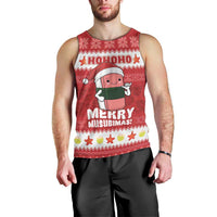 Hawaii Funny Christmas Men Tank Top Spam Musubi Santa