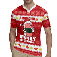 Hawaii Funny Christmas Rugby Jersey Spam Musubi Santa LT05 - Polynesian Pride
