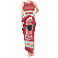 Hawaii Funny Christmas Tank Maxi Dress Spam Musubi Santa LT05 Women Red - Polynesian Pride