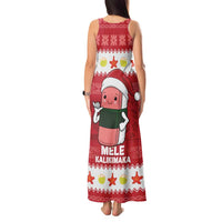 Hawaii Funny Christmas Tank Maxi Dress Spam Musubi Santa LT05 - Polynesian Pride