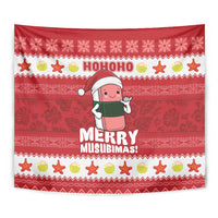 Hawaii Funny Christmas Tapestry Spam Musubi Santa LT05 - Polynesian Pride