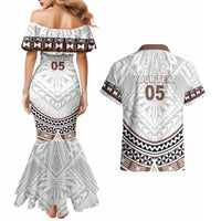 Fiji Rugby Custom Couples Matching Mermaid Dress and Hawaiian Shirt Fijian Bati Go Champions