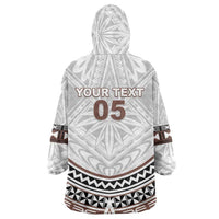 Fiji Rugby Custom Wearable Blanket Hoodie Fijian Bati Go Champions