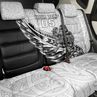 New Zealand Kiwi Rugby Custom Back Car Seat Cover Go Champions Maori Pattern LT05 - Polynesian Pride