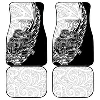 New Zealand Kiwi Rugby Custom Car Mats Go Champions Maori Pattern