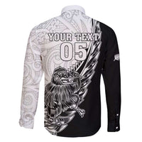 New Zealand Kiwi Rugby Custom Family Matching Off Shoulder Maxi Dress and Hawaiian Shirt Go Champions Maori Pattern