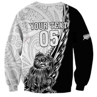 New Zealand Kiwi Rugby Custom Sweatshirt Go Champions Maori Pattern LT05 - Polynesian Pride