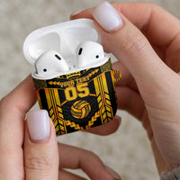 Custom Polynesia Beach Volleyball AirPods Case Gold Polynesian Tribal Pattern LT05 - Polynesian Pride
