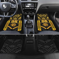 Custom Polynesia Beach Volleyball Car Mats Gold Polynesian Tribal Pattern LT05 Set 4pcs Gold - Polynesian Pride