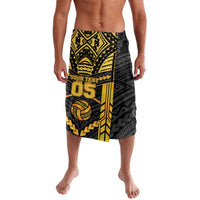 Custom Polynesia Beach Volleyball Lavalava Gold Polynesian Tribal Pattern - Polynesian Pride
