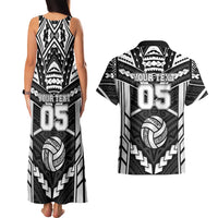 Custom Polynesia Beach Volleyball Couples Matching Tank Maxi Dress and Hawaiian Shirt Polynesian Tribal Pattern LT05 - Polynesian Pride