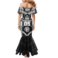 Custom Polynesia Beach Volleyball Family Matching Mermaid Dress and Hawaiian Shirt Polynesian Tribal Pattern - Polynesian Pride
