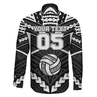 Custom Polynesia Beach Volleyball Family Matching Off Shoulder Maxi Dress and Hawaiian Shirt Polynesian Tribal Pattern LT05 - Polynesian Pride