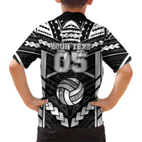 Custom Polynesia Beach Volleyball Family Matching Off Shoulder Short Dress and Hawaiian Shirt Polynesian Tribal Pattern LT05 - Polynesian Pride
