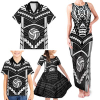 Custom Polynesia Beach Volleyball Family Matching Tank Maxi Dress and Hawaiian Shirt Polynesian Tribal Pattern LT05 - Polynesian Pride
