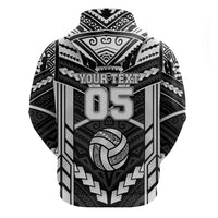 Custom Polynesia Beach Volleyball Hoodie Polynesian Tribal Pattern - Polynesian Pride