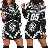 Custom Polynesia Beach Volleyball Hoodie Dress Polynesian Tribal Pattern - Polynesian Pride