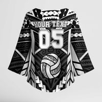 Custom Polynesia Beach Volleyball Kimono Sleeve Blouse Polynesian Tribal Pattern LT05 - Polynesian Pride